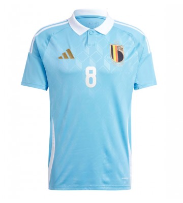 Belgien Youri Tielemans #8 Udebanetrøje EM 2024 Kortærmet